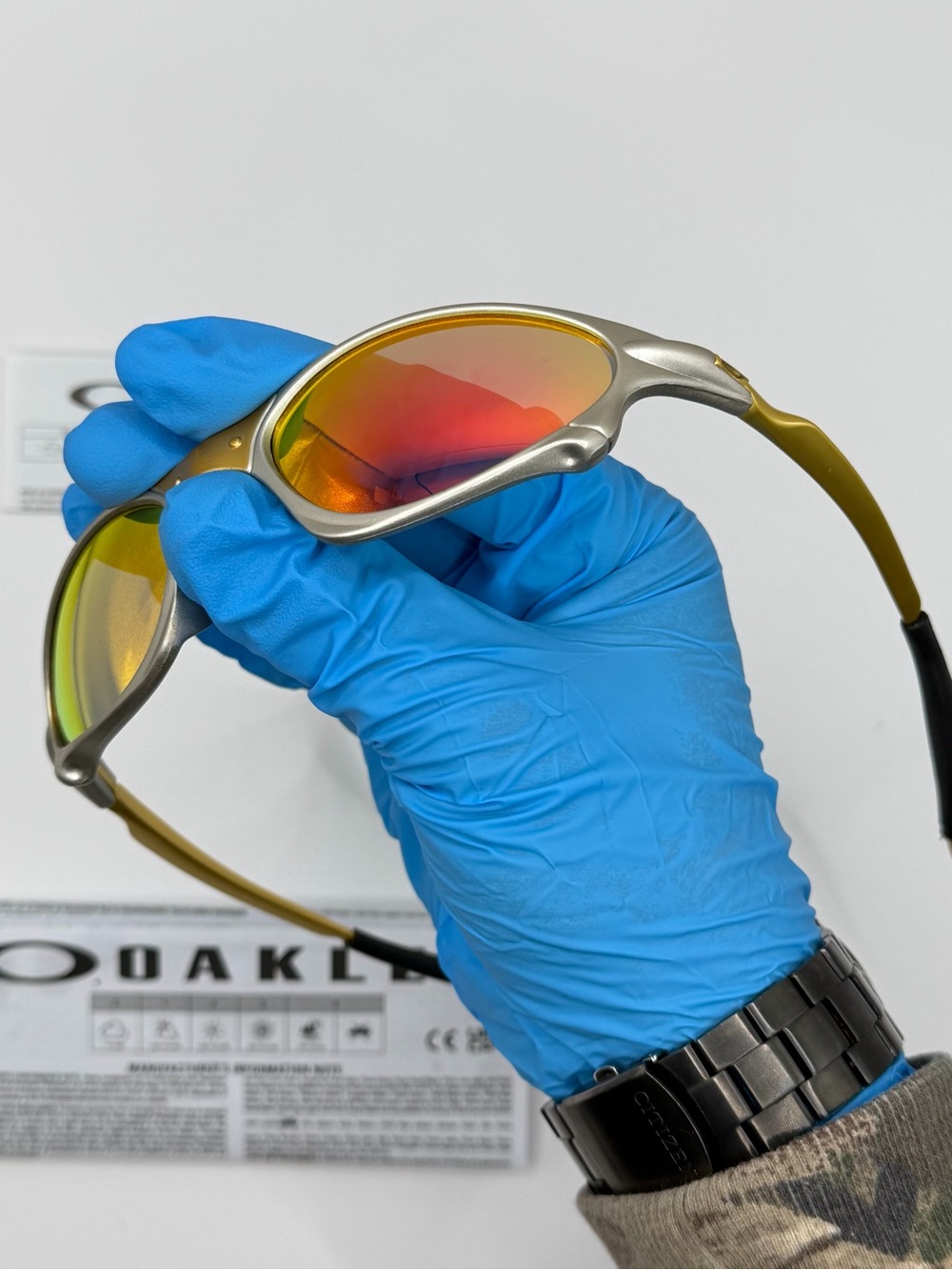 Oakley juliet sunglasses / red ruby iridium lenses (special deal)